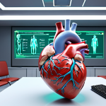 **

*   **Prompt:** Holographic 3D human heart model floating in a medical classroom. Medical students in traditional Arabic dress are interacting with it. Bright, futuristic lighting. Focus on detail and realism.

**